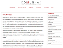 Tablet Screenshot of komunkak.hu